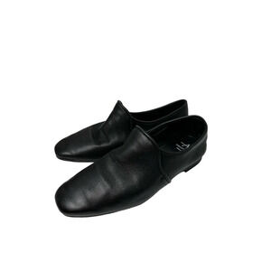 Aquatalia Size 6 Revy Black Leather Slip on Loafers